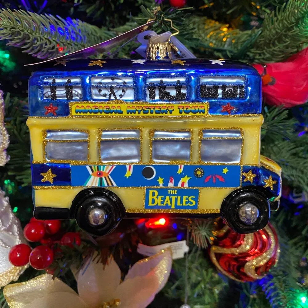 Christopher Radko The Beatles‎ Psychedelic Magical Mytery Bus tree ORNAMENT NEW